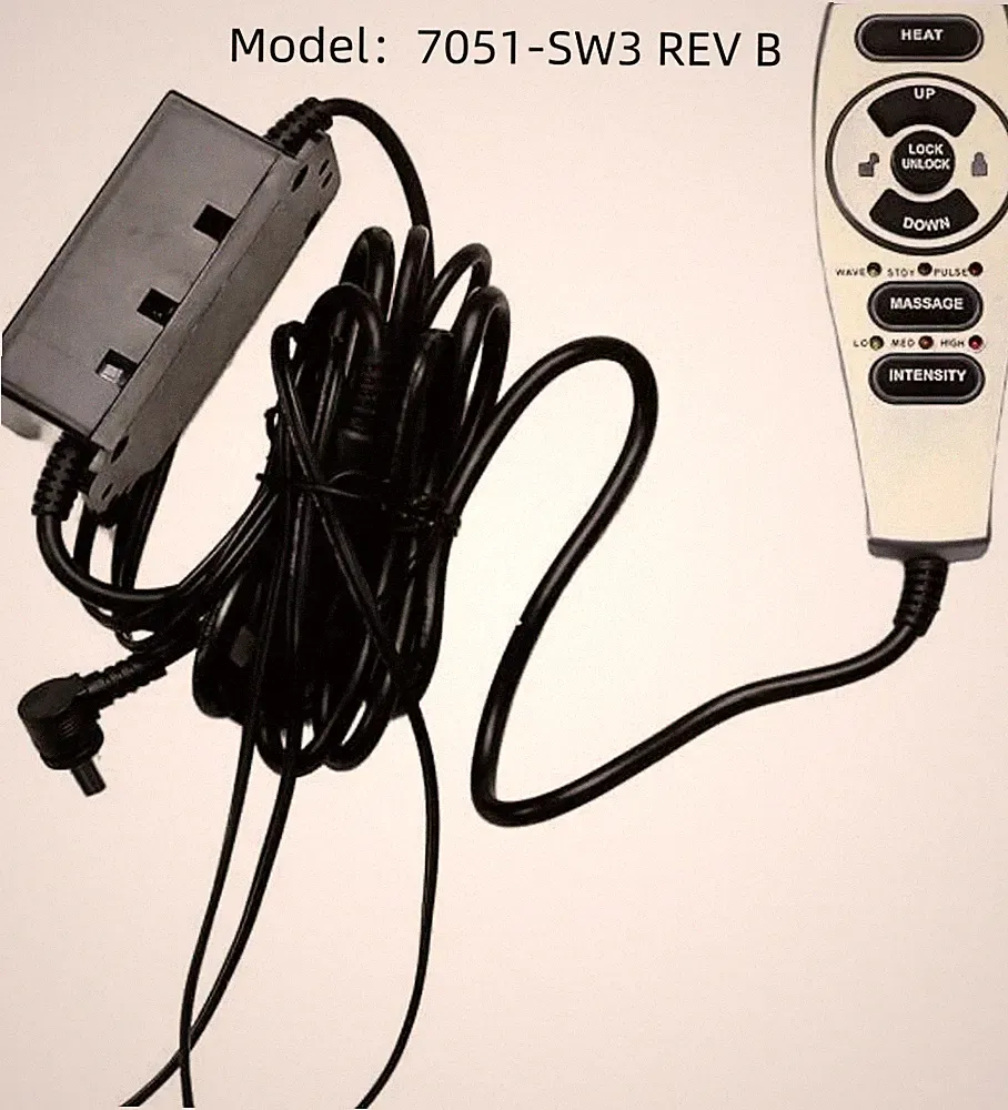 6 Button Power Recliner Hand Control Lift Chair Remote Handset HC 7051 SW3 REV B