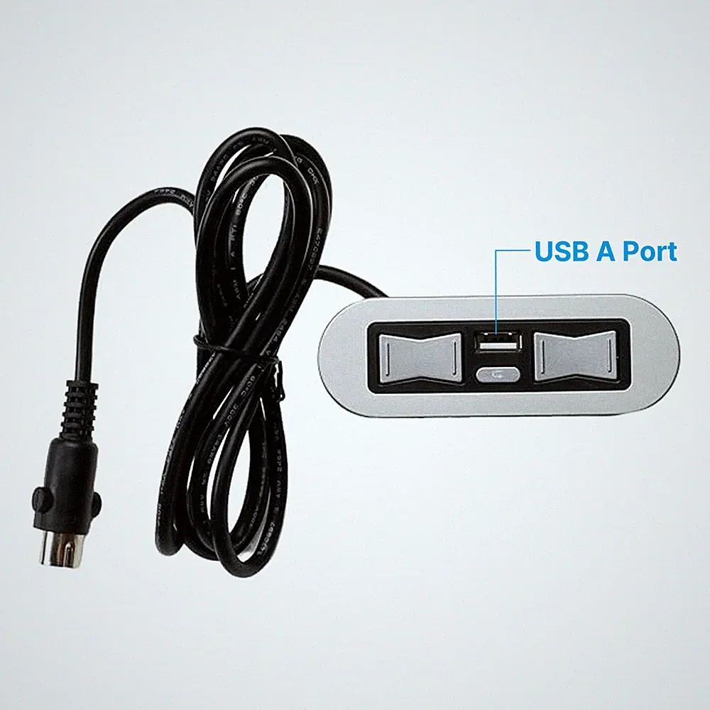 Emomo HX90HU 5 Pin Power Recliner Hand Control Switch with USB for Lift Chairs