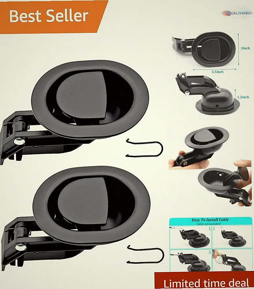 Heavy-Duty Metal Recliner Handles 3.5x3 Inch Replacement for Ashley Lazy Boy