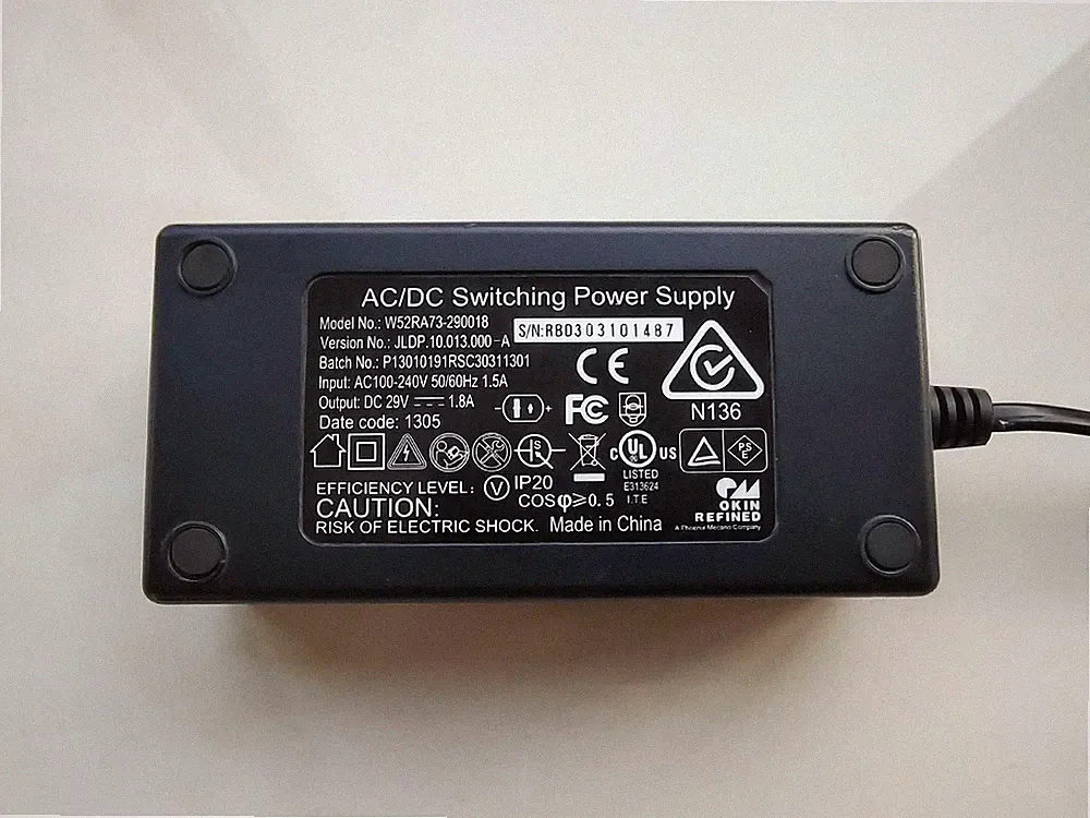 Power Supply DC29V 1.8A 52W Power Supply for ASW0381-24015002B Flexsteel Recliner